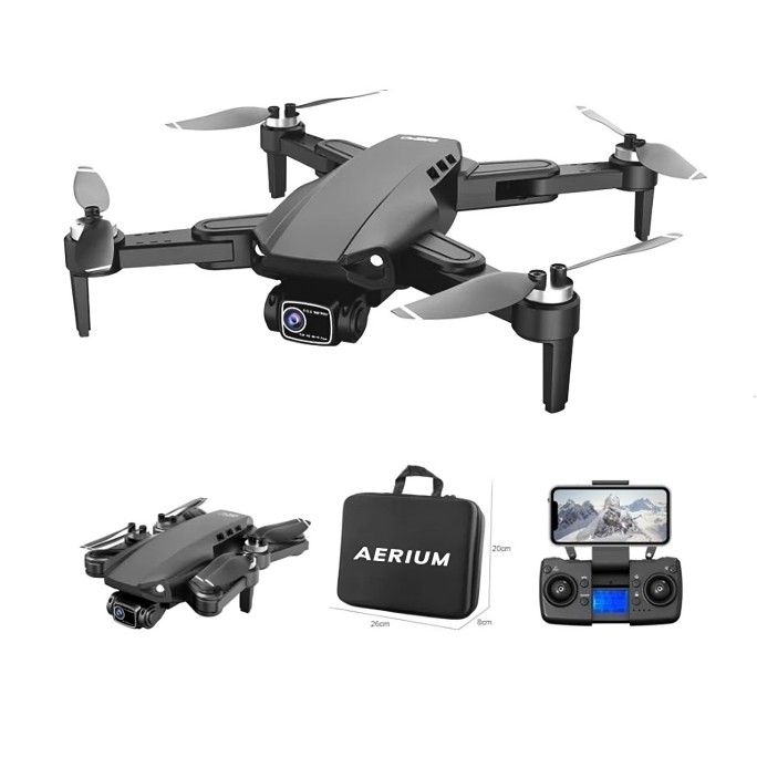 Dron AERIUM L900 GPS 4K crni - 3 baterije