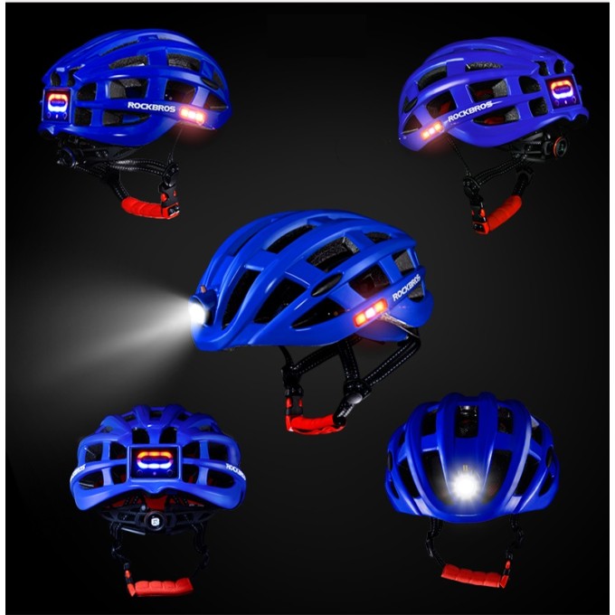 Kaciga AERIUM ROCKBROS Ultralight s LED svjetiljkom crna