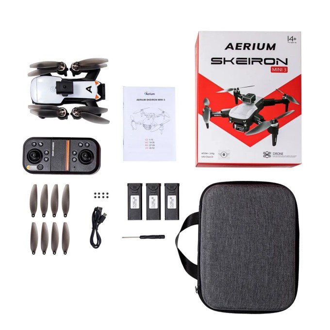 Dron AERIUM SKEIRON MINI 3, 3 baterije