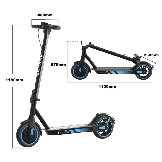 Električni romobil AERIUM MaxRide T500 plavi