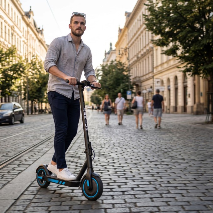 Električni romobil AERIUM MaxRide T500 plavi