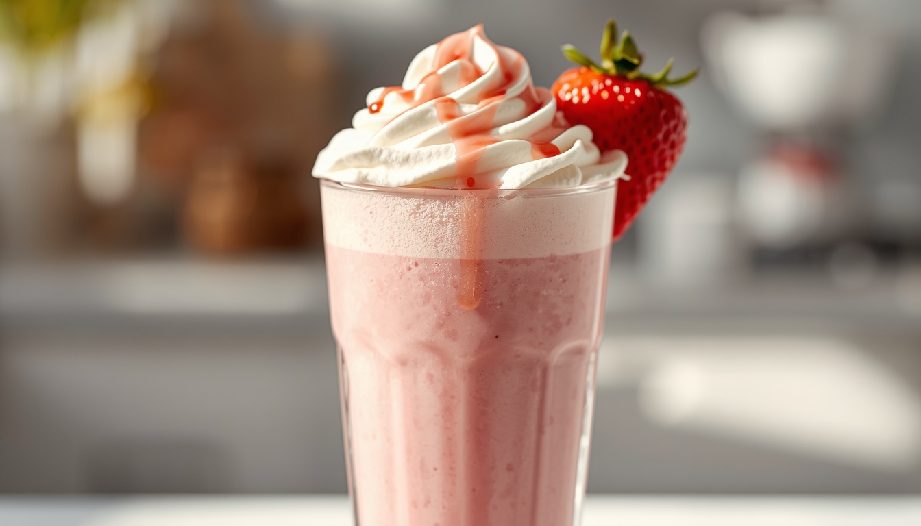 Kremasti milkshake od jagode